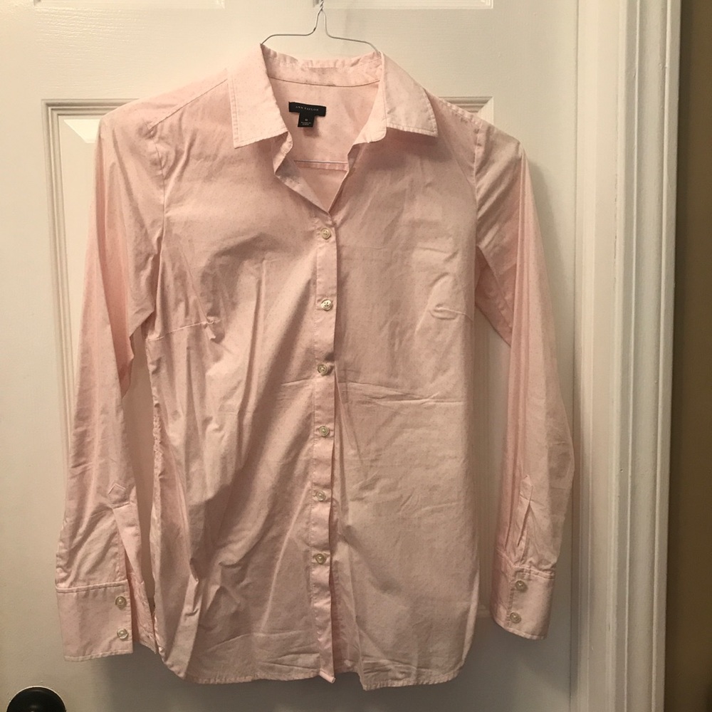 Ann Taylor Button Down - Size 0 - Pink